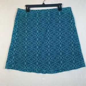 Rip Skirt Hawaii Green Tone Geo Design Skirt